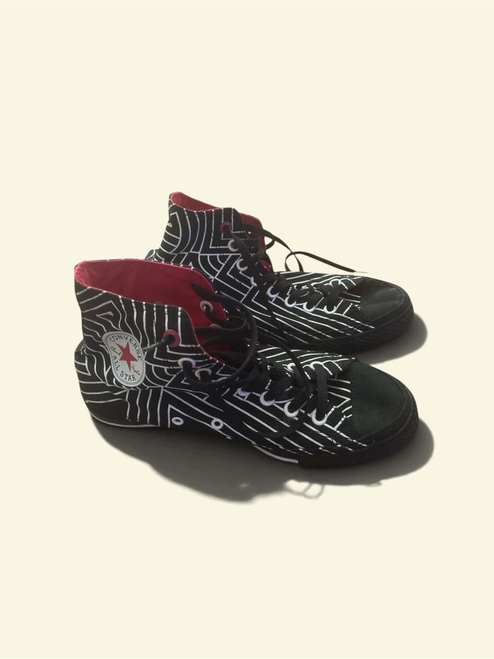 Converse men’s ' Chuck Taylor All Star High Top Sneakers - Black & Red